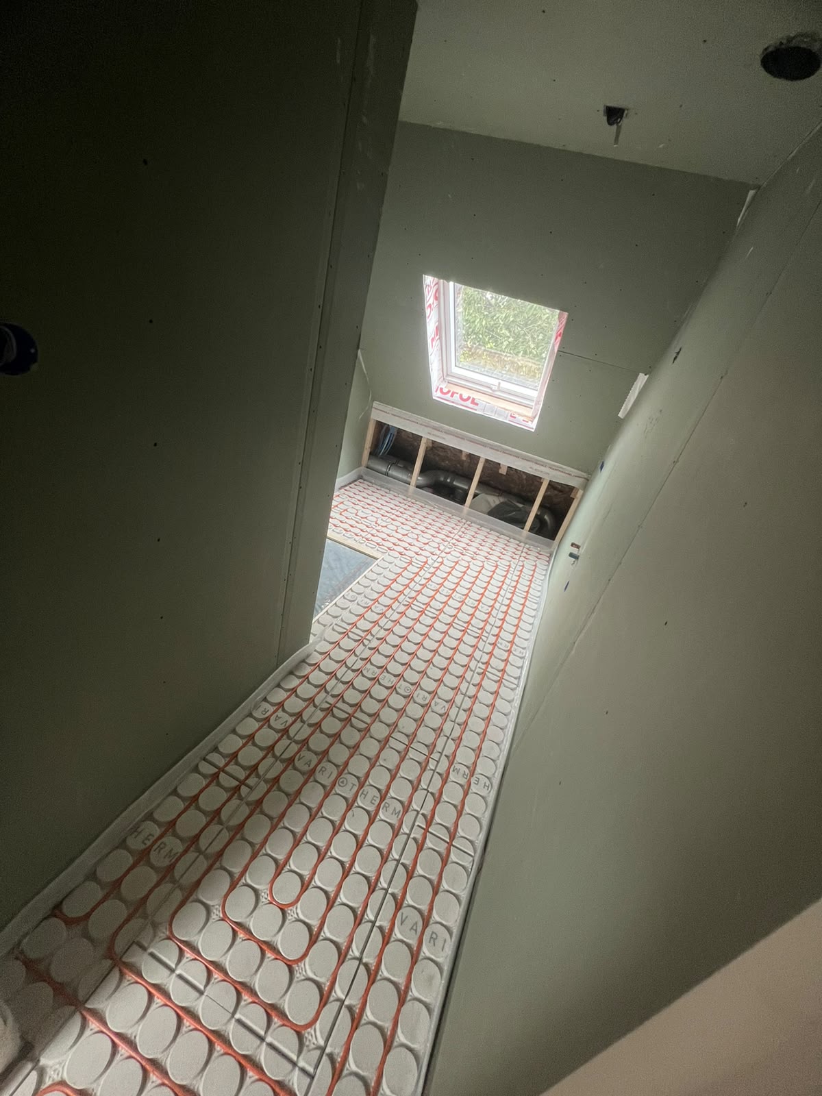 Vloerverwarming, werkfoto 4